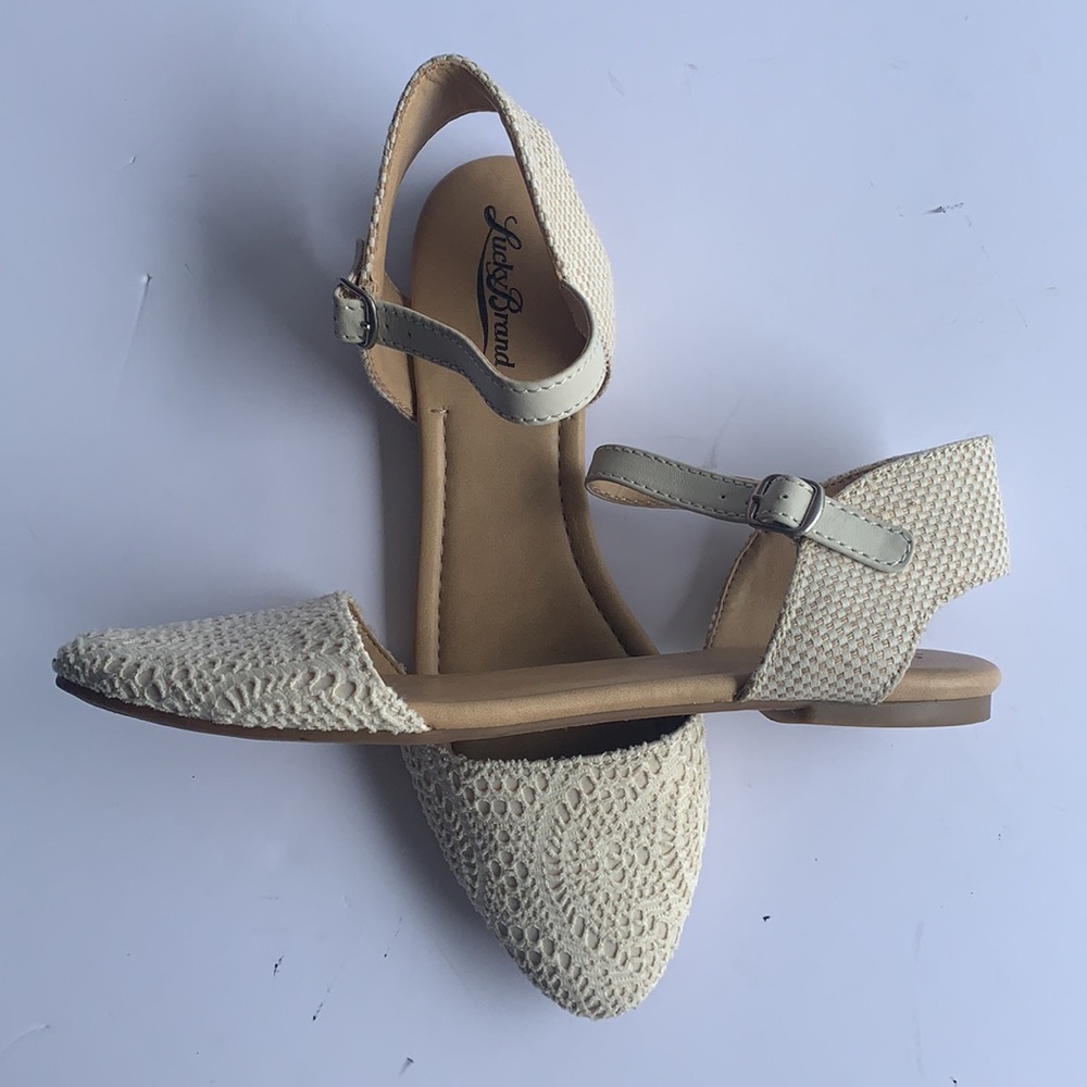 Lucky Brand Lace Sandals 7.5 - Picture 3 of 7